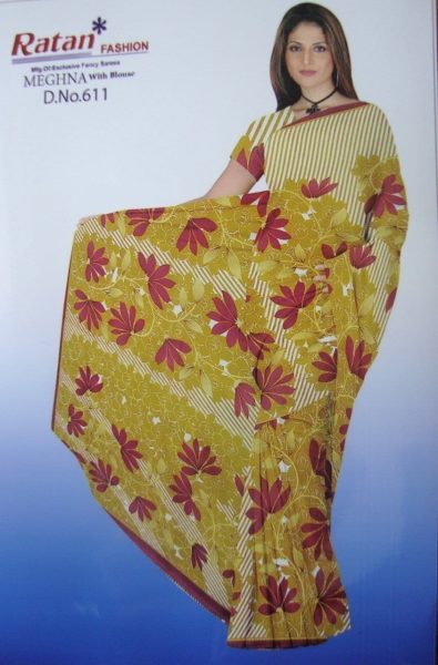 Printed casual Wear Faux georgette Saree for daily wear Sari 8M239 3 Printed casual Wear Faux georgette Saree for daily wear Sari 8M239