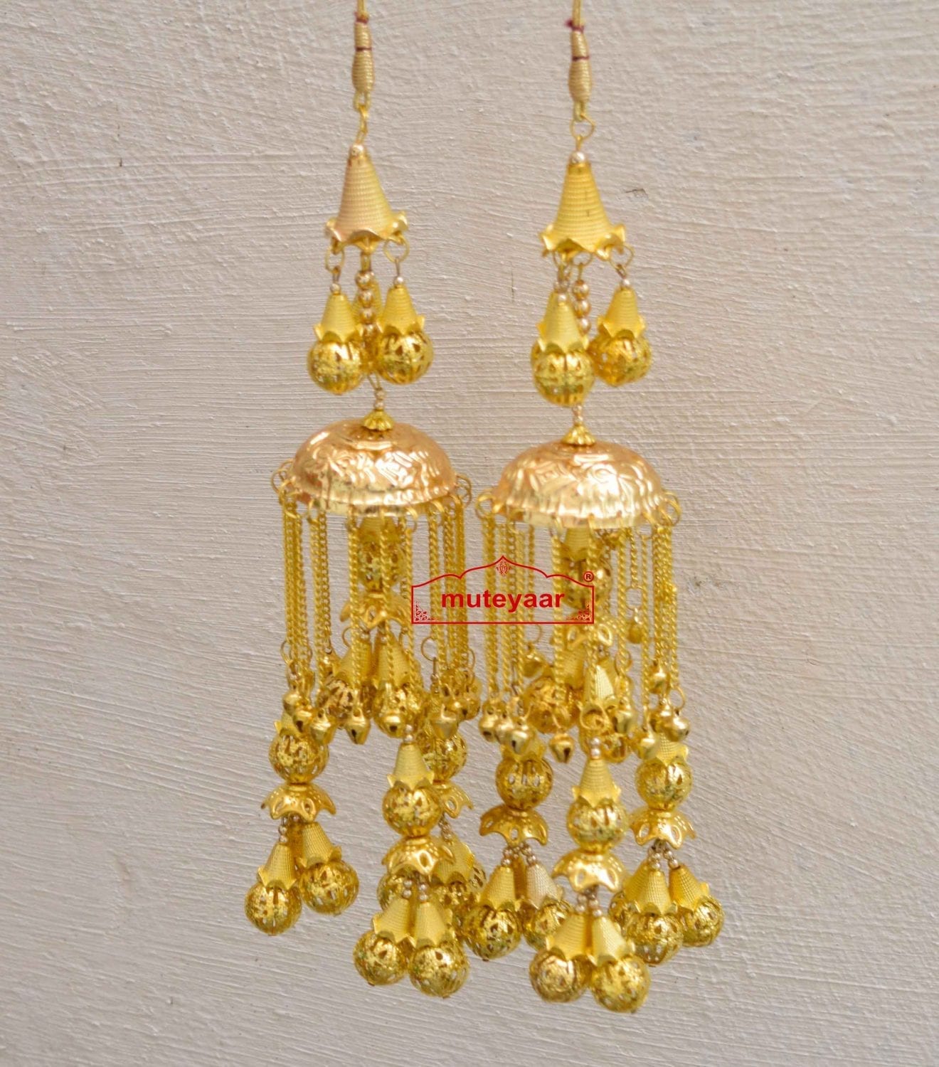 Kaleera Gold Polished Traditional Ghungroo For The PunjabI Bride J0906 1