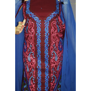 Kashmiri Embroidery Cotton Salwar Suit Fabric with matching chiffon dupatta C0640