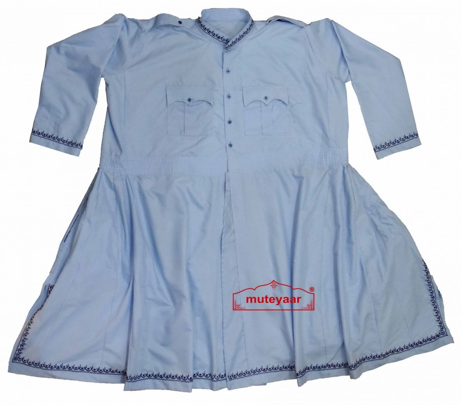 Embroidered Sikh Chola for Nihang Singh - All sizes available Custom Stitching Embroidered Sikh Chola for Nihang Singh - All sizes available Custom Stitching