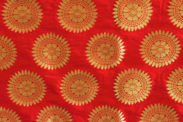 Bridal Red Banarasi Silk Party Wear Dupatta D0952 5 Bridal Red Banarasi Silk Party Wear Dupatta D0952
