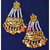 24 ct. Gold Plated  Handmade Traditional Punjabi Clip Design Earrings Jhumka J0384