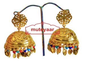 Gold Plated Super Big Lotan Jhumka J0386