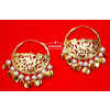 Handmade Morni Earrings 24 ct. Gold Plated Punjabi Traditional J0409
