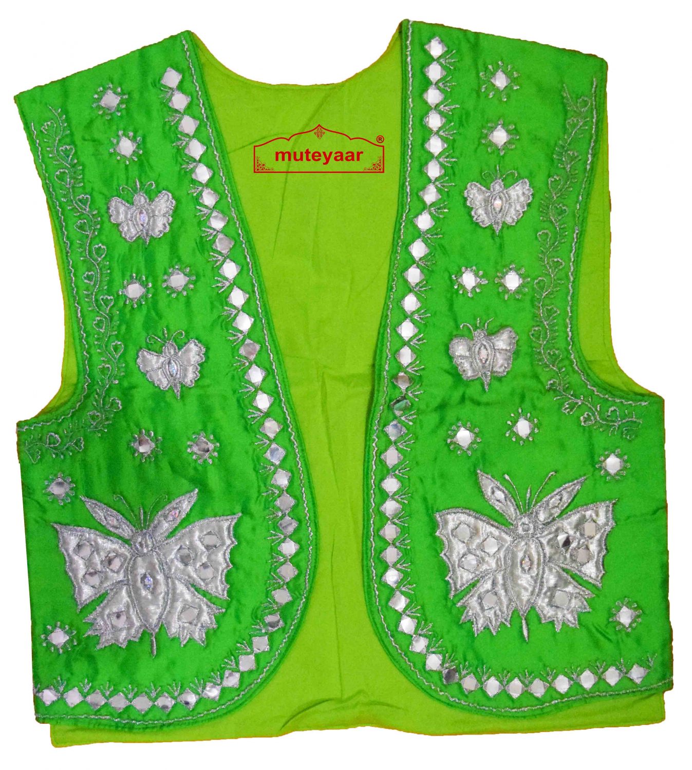 Butterfly Design Embroidered Bhangra Costume Outfit Dance Dress Butterfly Design Embroidered Bhangra Costume Outfit Dance Dress