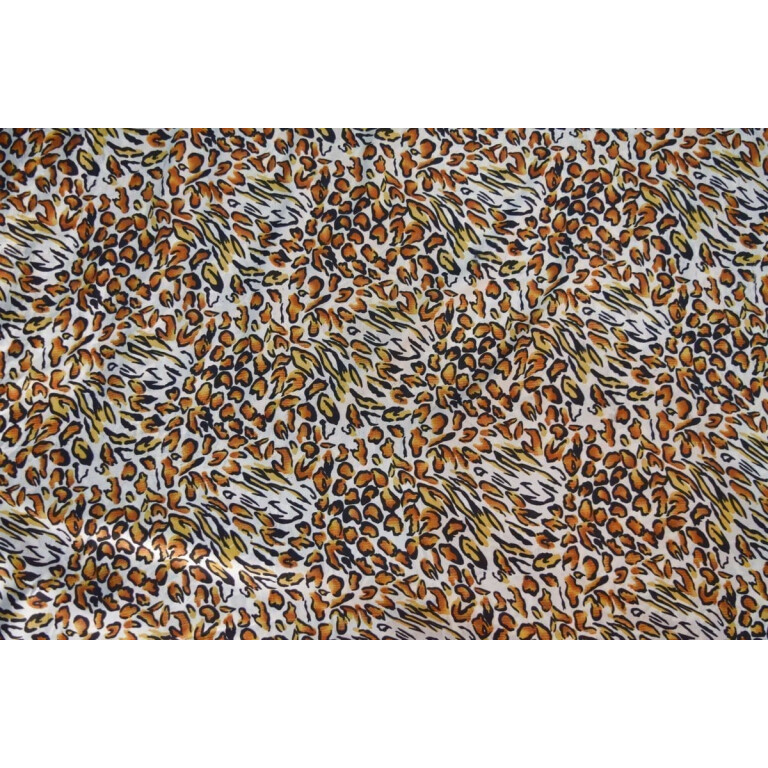 Cheetah Print American Crepe fabric drapy cloth for salwar kurti (per meter price) PAC48