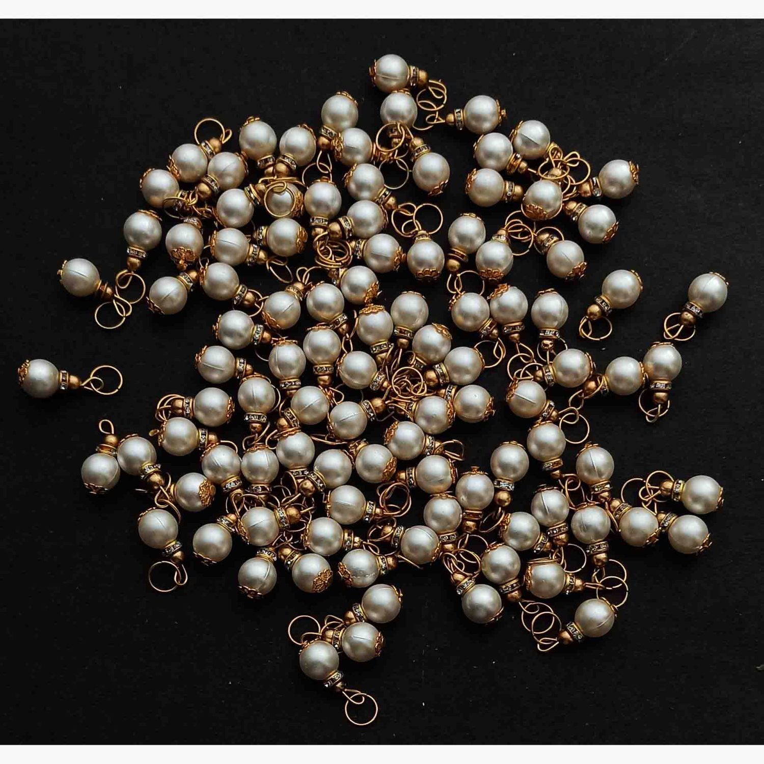 White Moti Latkan Dangle LK099 White Moti Latkan Dangle LK099