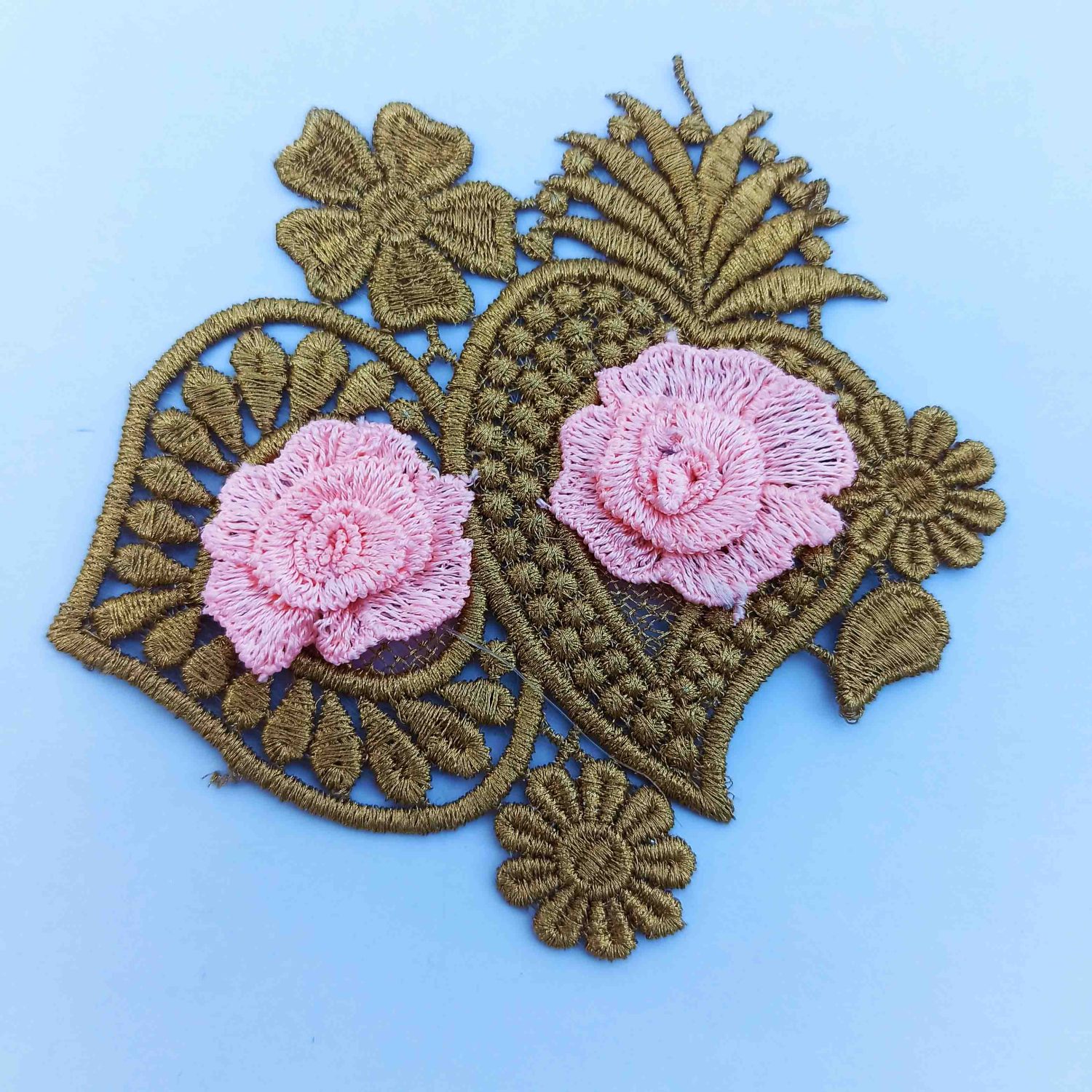 Pink Roses Motif Patch for multipurpose use MT088 1