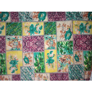 Multicolour Printed Glazed Cotton Fabric for Multipurpose use GC010