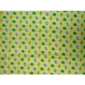 Light Green allover print Pure cotton for bottom / Kurti PC413