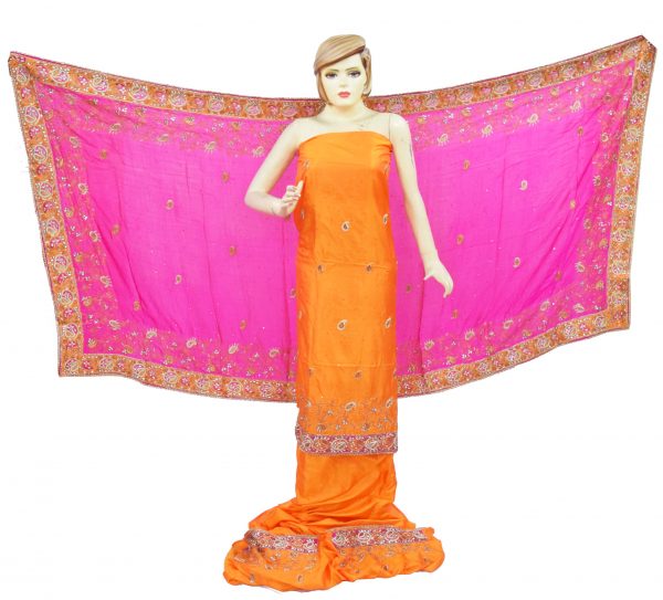 Hand Embroidered Pure Silk Punjabi Bridal Salwar Kameez Suit H0195 Hand Embroidered Pure Silk Punjabi Bridal Salwar Kameez Suit H0195