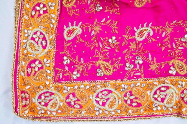 Hand Embroidered Pure Silk Punjabi Bridal Salwar Kameez Suit H0195 Hand Embroidered Pure Silk Punjabi Bridal Salwar Kameez Suit H0195