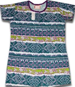 Pure Cotton Soft Hosiery Fabric Night Wear Kurti TOP NS071