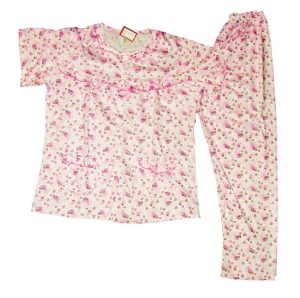 Pure Cotton Soft Hosiery Fabric Ladies Night Wear Night Suit NS082