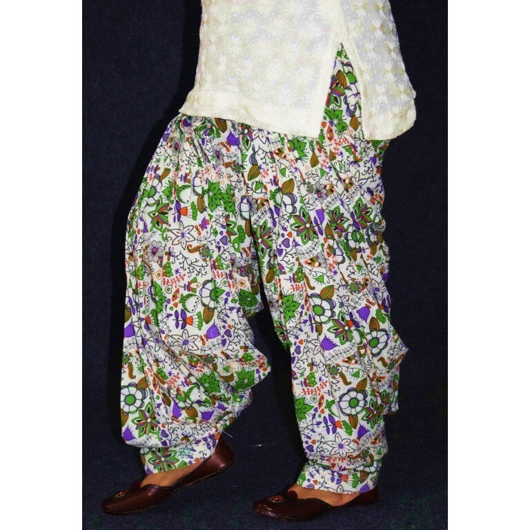 Printed Full Patiala Salwar Limited Edition 100% Pure Cotton PPS225