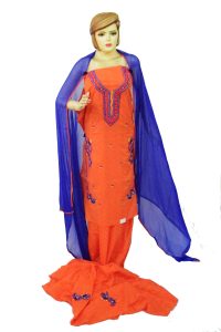 Designer Embroidery 100% cotton Salwar Suit CHIFFON Dupatta RM319