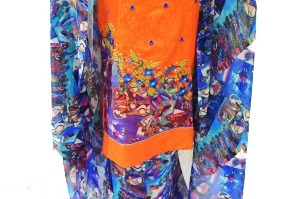 Designer Embroidery Georgette Salwar Dupatta with Cotton Kameez RM337 7 Designer Embroidery Georgette Salwar Dupatta with Cotton Kameez RM337