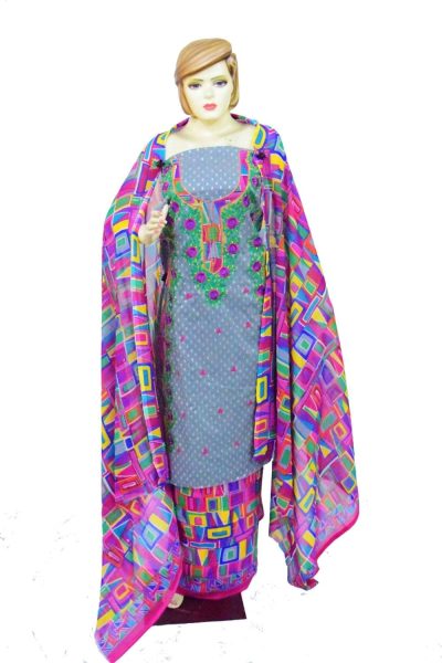 Designer Embroidery Georgette Salwar Dupatta with Cotton Kameez RM341 3 Designer Embroidery Georgette Salwar Dupatta with Cotton Kameez RM341