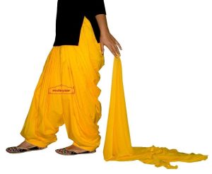 Cotton Patiala Salwar with Chiffon Dupatta