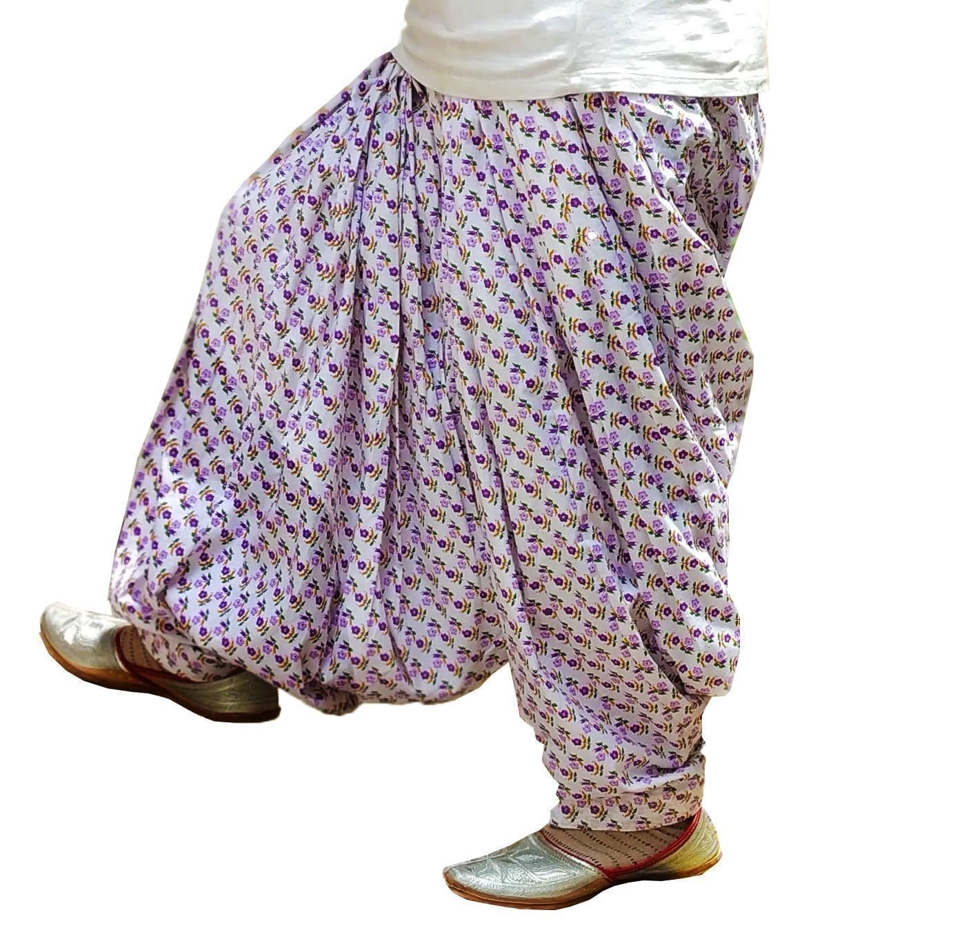 White Printed Full Patiala Salwar Limited Edition 100% Pure Cotton PPS257 White Printed Full Patiala Salwar Limited Edition 100% Pure Cotton PPS257