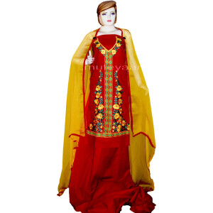 Designer Embroidery 100% cotton Salwar Suit PURE CHIFFON Dupatta RM296