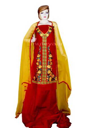 Designer Embroidery 100% cotton Salwar Suit PURE CHIFFON Dupatta RM296