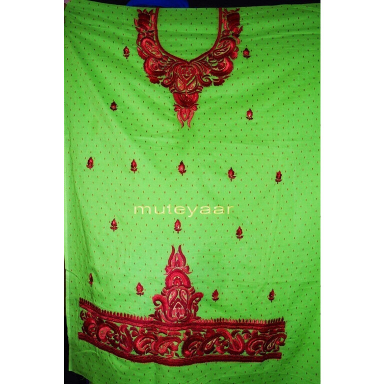 100% Cotton Salwar Suit Designer Embroidery PURE CHIFFON Dupatta RM303