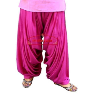 Super Heavy Maharani Patiala Salwar of Crepe Fabric