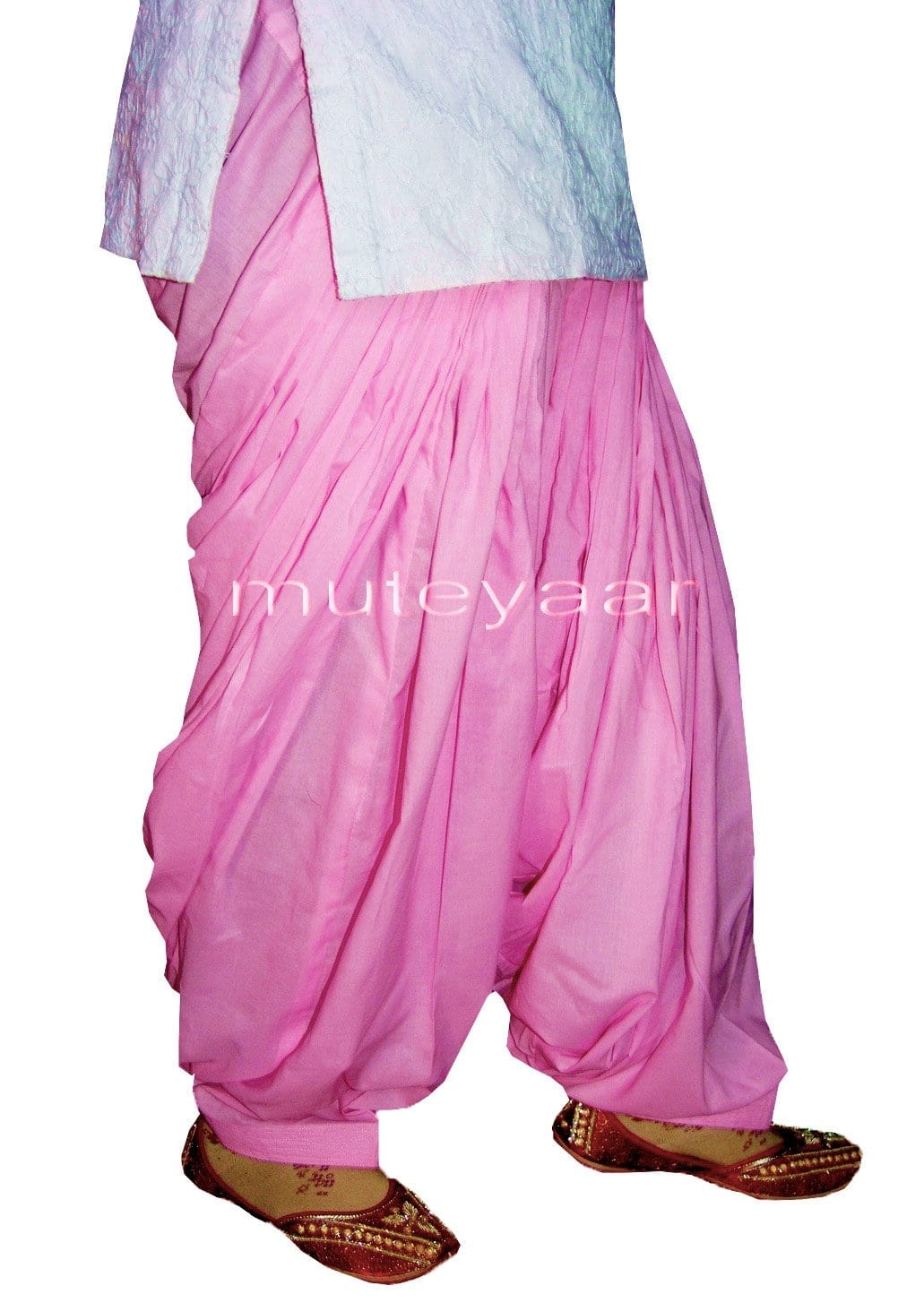 100% PURE COTTON PINK PATIALA PANTS from Patiyala city !! 100% PURE COTTON PINK PATIALA PANTS from Patiyala city !!