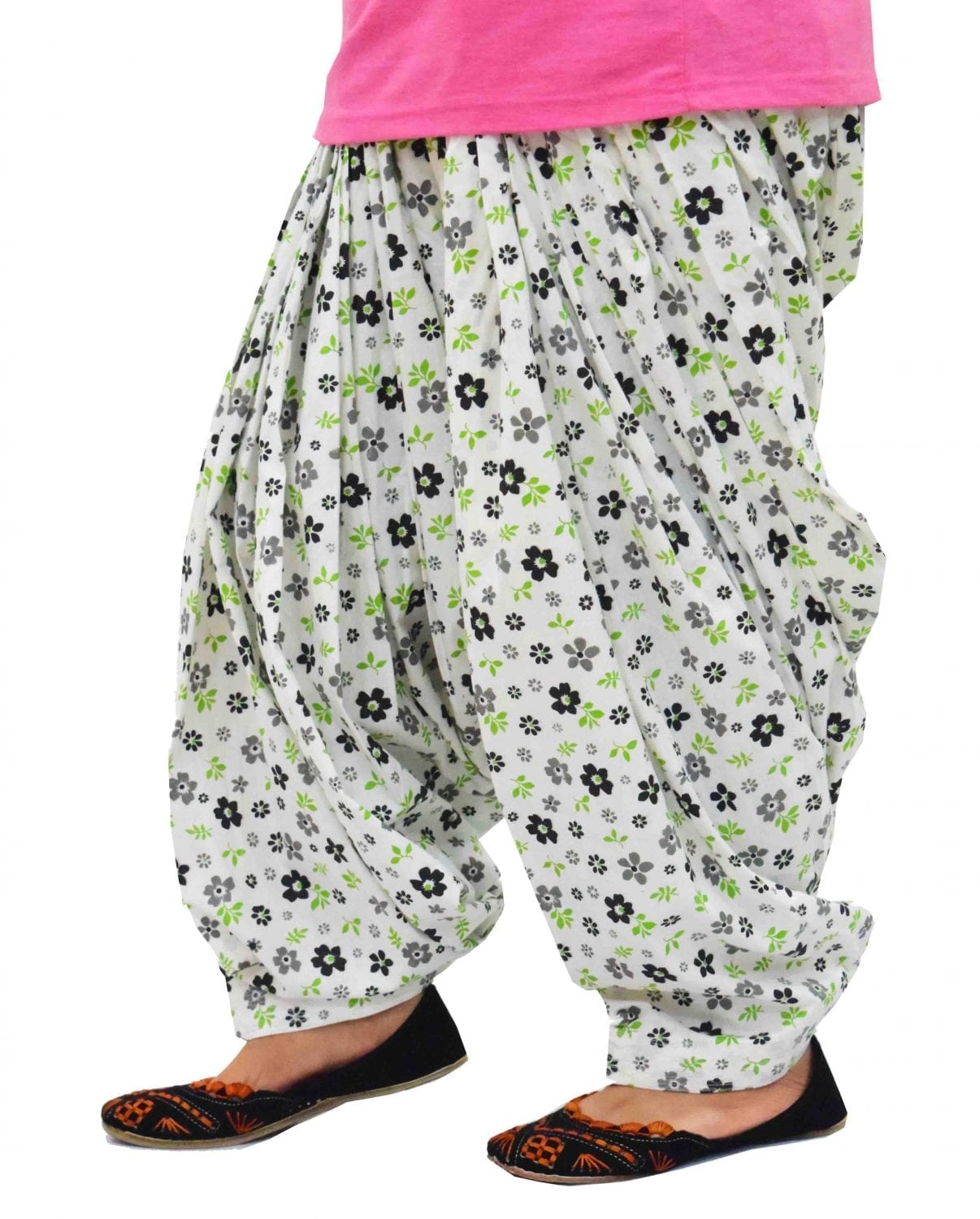 White Printed Full Patiala Salwar Limited Edition 100% Pure Cotton PPS266 White Printed Full Patiala Salwar Limited Edition 100% Pure Cotton PPS266