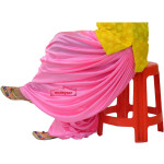 Pink Satin Maharani Patiala Salwar – Custom Stitched
