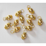 12 Pieces Lot of 2cm size Golden Ball Latkan Dangles LK083