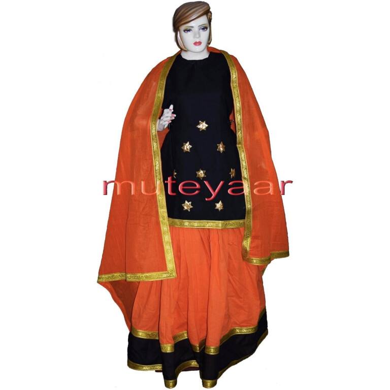 Custom made Lehenga / Ghaghra GIDDHA Costume outfit dance dress