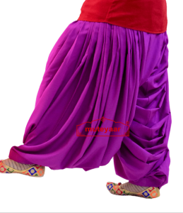 Crepe Maharani Patiala Salwar Custom Stitched from Patiala City