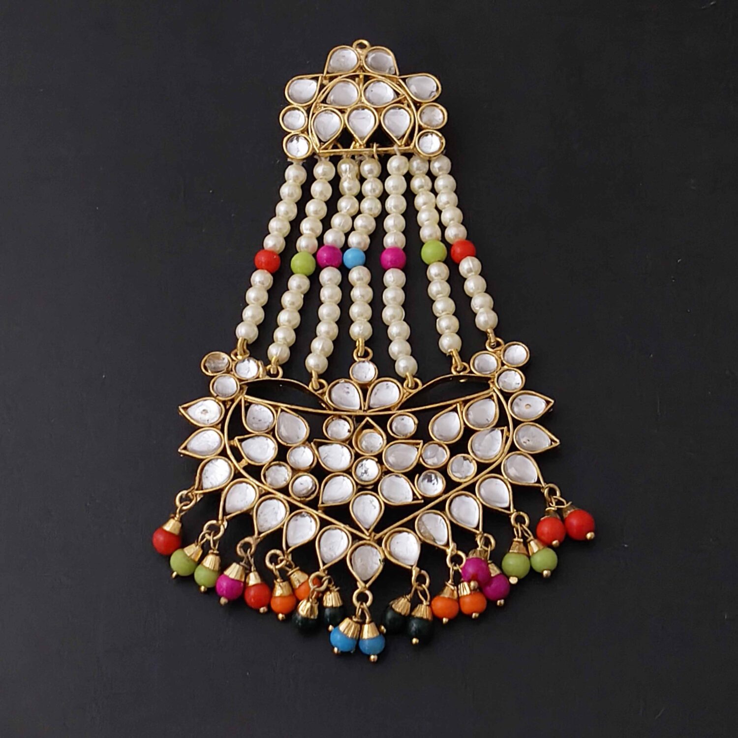 Kundan Passa Hair Accessory J0351 3 J0351