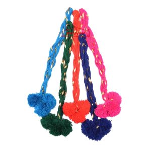 Luddi Paranda Pom Pom Tassles Hair Accesory - All Colours Available