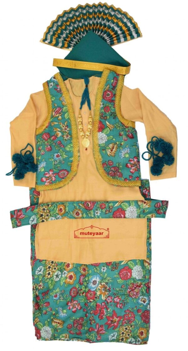 Printed Bhangra Costume Dress Outfit for Men Printed Bhangra Costume Dress Outfit for Men