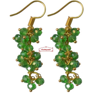 3 Step Crystal Earrings Jhumki – All colours available
