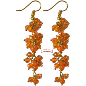 4 Step Crystal Earrings Jhumki – All colours available