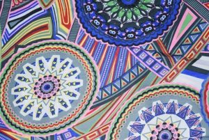 Printed Crepe fabric drapy cloth for salwar kameez PAC29