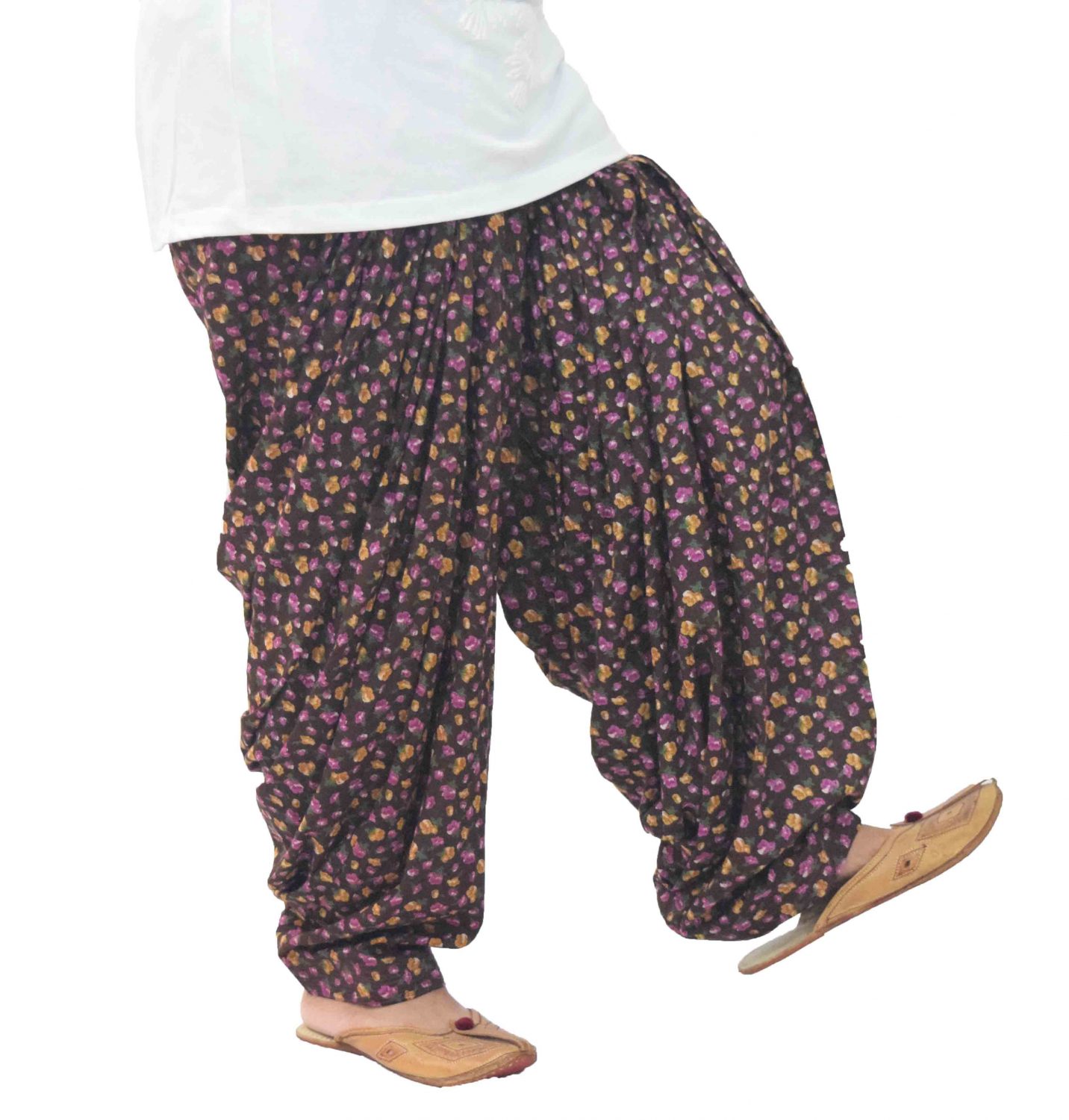 Dark Brown Printed patiala Salwar PPS300 PPS300