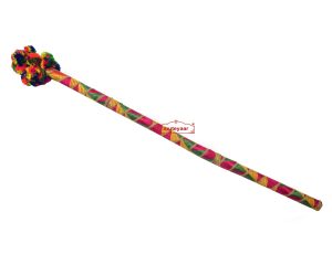 Danda for Jago with Phulkari Decoration (Folding Light Weight Plastic)