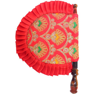 Red Embroidered Traditional Punjabi Pakhi T0249