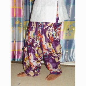 Purple Multicolor Printed Patiala Salwar PPS06
