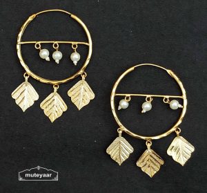 Golden Pipal Patti Bali Earrings J0534