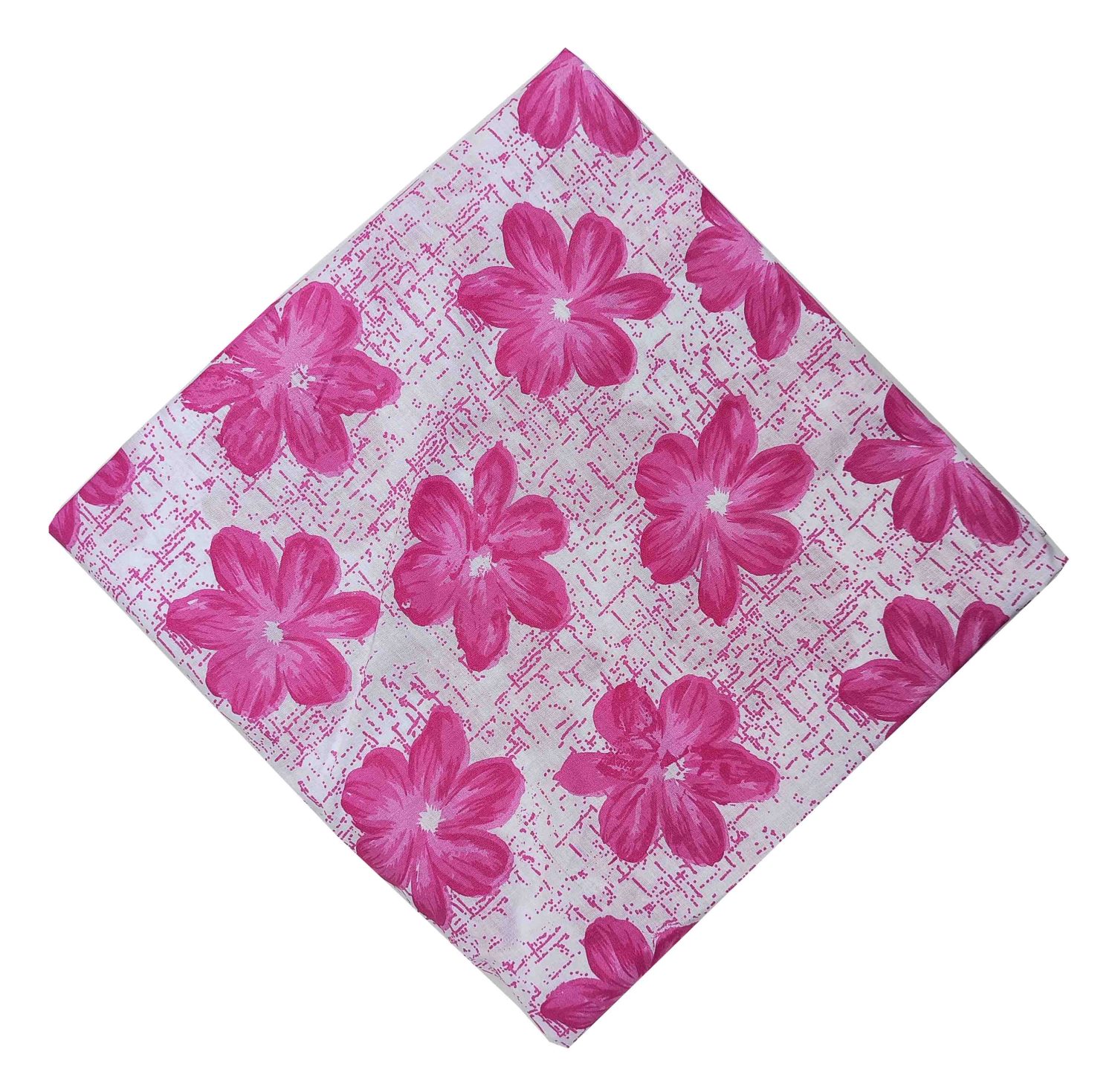 Pink Flowers Soft Cotton Printed Fabric Skin Friendly Dress Material PC512 3 PC512