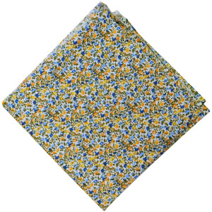 Pure Cotton Fabric with Multicolour Small Floral Design PC514