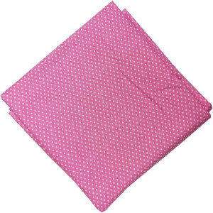 Baby Pink Polka Print Soft Skin Friendly Pure Cotton Fabric PC527