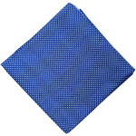 Royal Blue Polka Print Cotton Fabric PC528