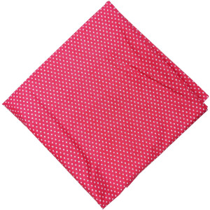 Magenta Polka Dots Printed Cotton Fabric PC532